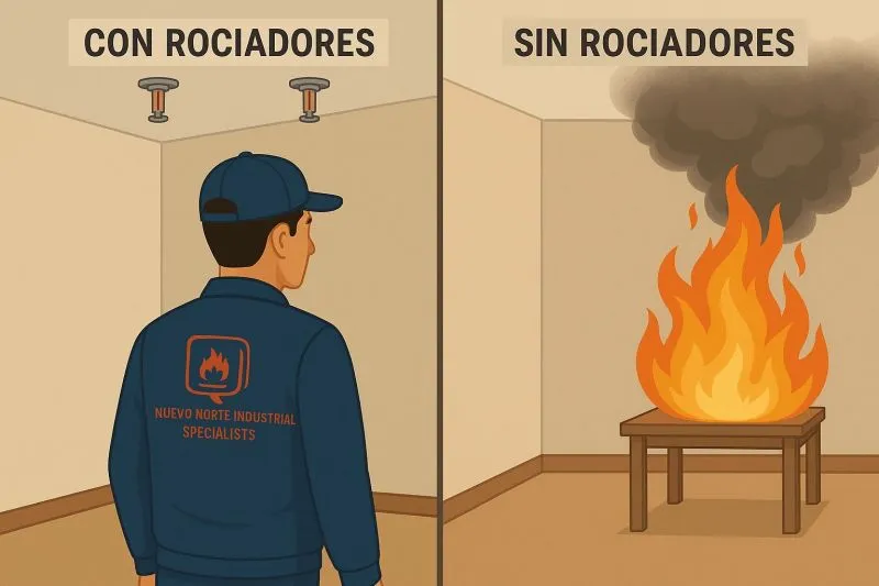 ¿Rociadores en todas las áreas? Cobertura según NFPA 13